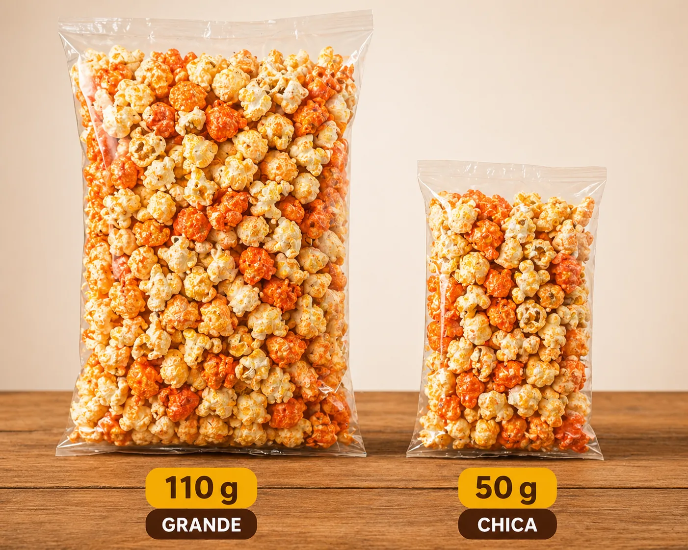 Presentaciones 110 g y 50 g